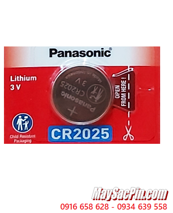 Panasonic CR2025, Pin 3.0v lithium Panasonic CR2025 chính hãng (Xuất xứ Indonesia) _MẪU MỚI